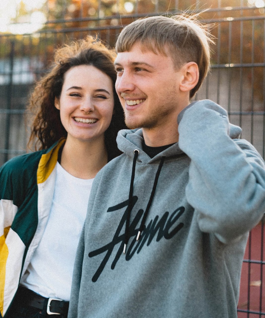 Home Script Unisex Hoodie grau